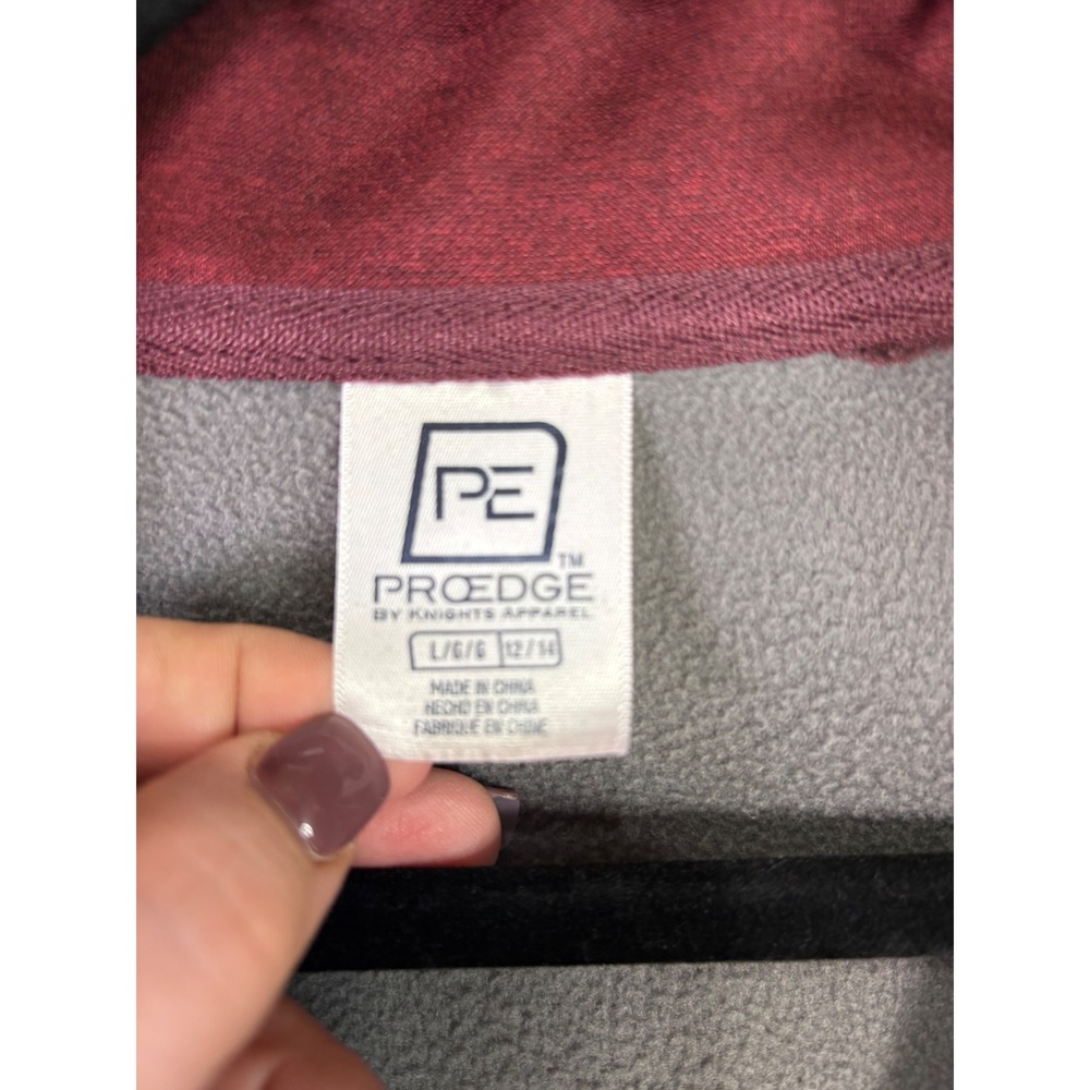 Texas A&M Aggies Women's Quarter Zip Pullover Maroon Grey Fleece Medium/Large - Picture 4 of 8
